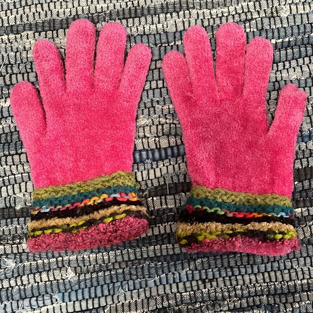 Pink & Multi-Colored Mittens - Picture 2 of 5